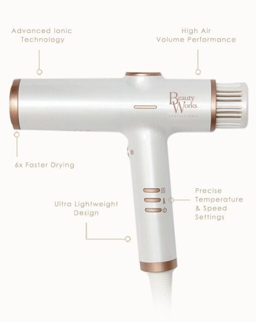 Beauty Works Aeris - Lightweight Digital Hair Dryer - Image 3